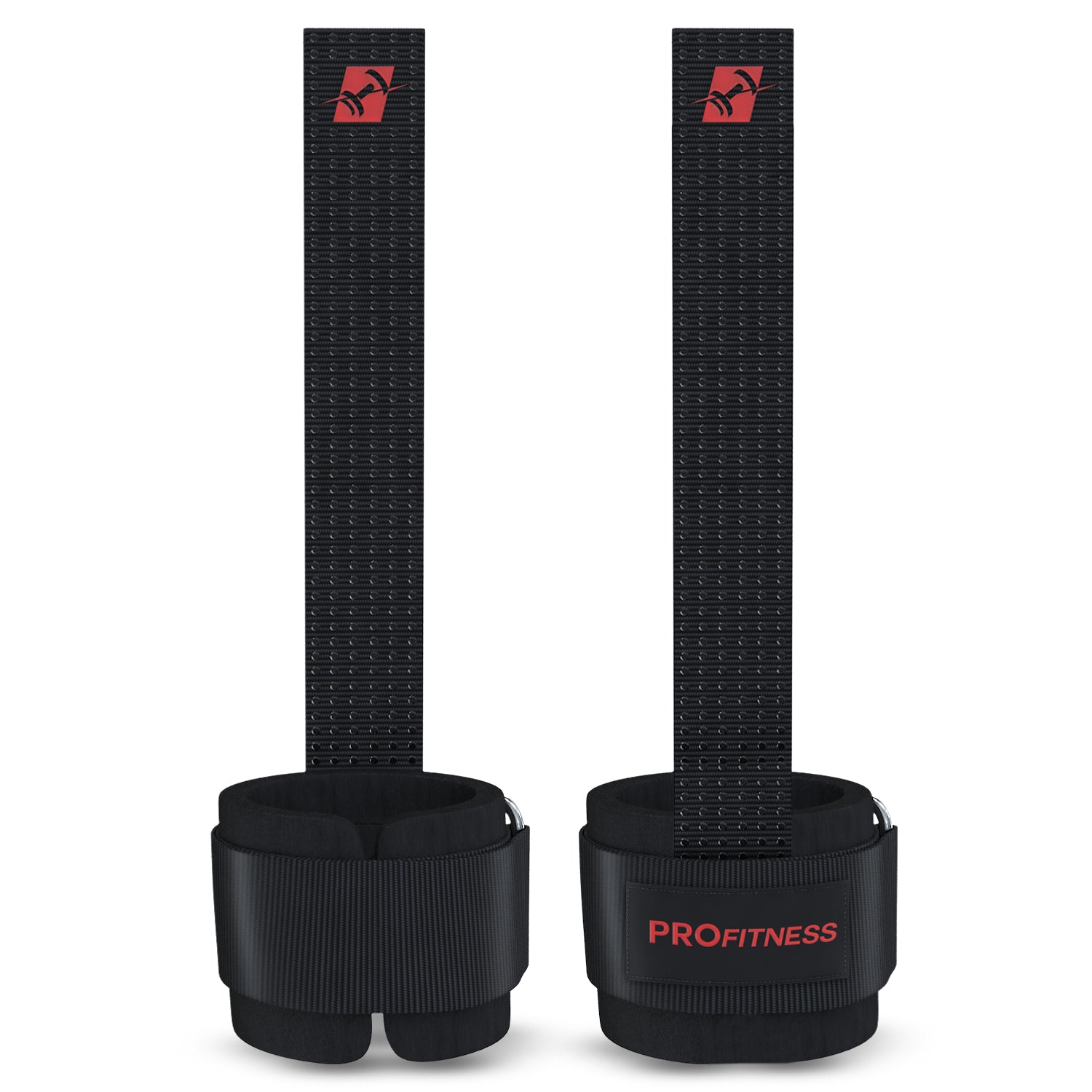 Black leather weightlifting belt with 'PROfitness' logo in front.